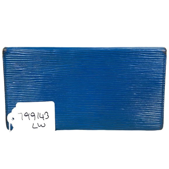 Authentic Louis Vuitton Wallet Long Epi Porte Yen Cartes Credit Bifold LV Vintag - Picture 2 of 12